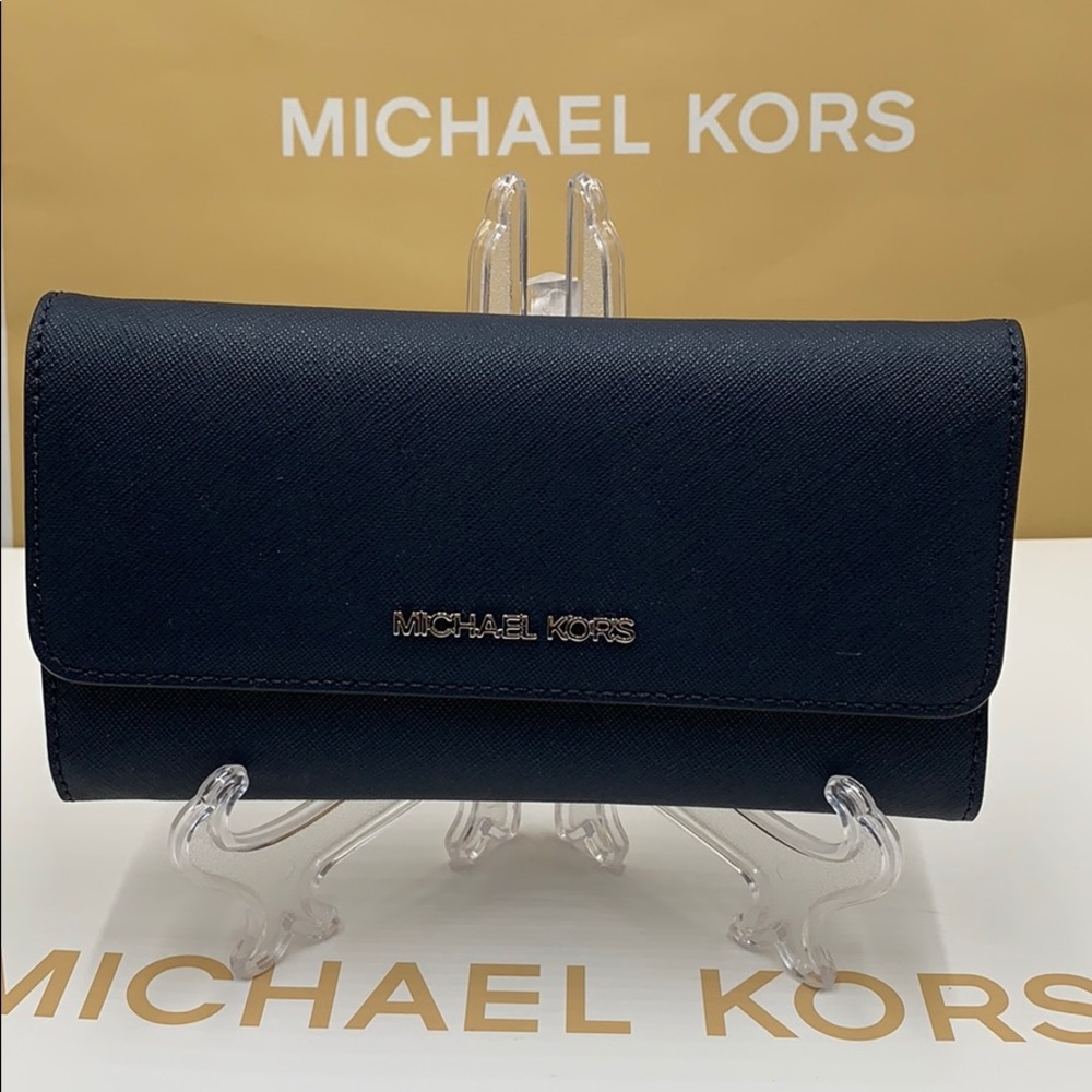 Michael Kors Jet Set Travel Lg Trifold Wallet - Picture 9 of 16